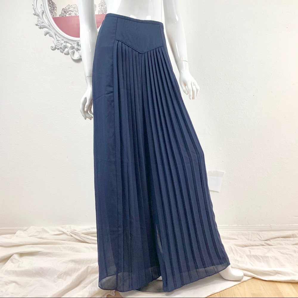 Leifsdottir Anthropologie / Blue Pleated Palazzo - Picture 3 of 8